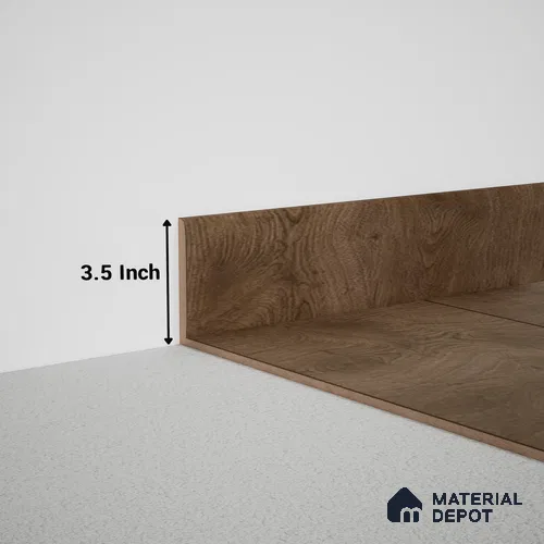 MDF Skirting Meriline PM 00547 C | 8 ft x 3.5 inch - 12 mm | Compatibe for SPC Flooring SP 00076 D