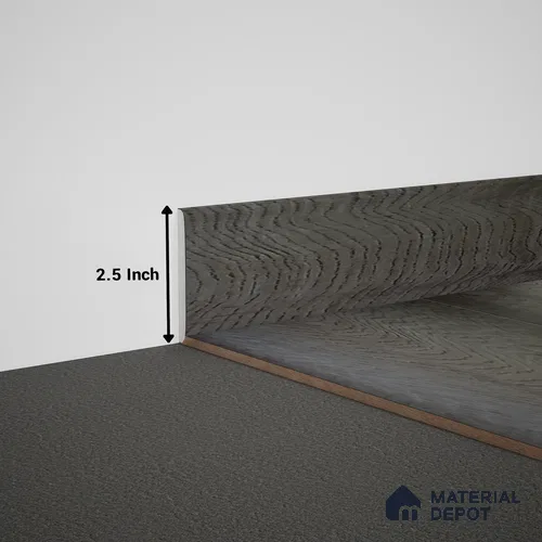 WPC Skirting Meriline PM 00547 AK | 8 ft x 2.5 inch - 15 mm | Compatibe for SPC Flooring SP 00076 D