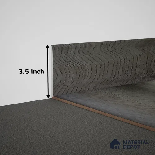 WPC Skirting Meriline PM 00547 AM | 8 ft x 3.5 inch - 15 mm | Compatibe for SPC Flooring SP 00076 D