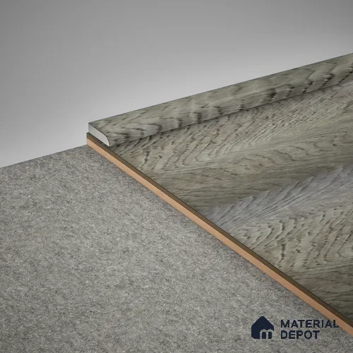 WPC Corner Beading Meriline PM 00547 AS | 8 ft x 12 mm | Compatibe for SPC Flooring SP 00076 D