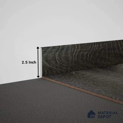 WPC Skirting Meriline PM 00548 AK | 8 ft x 2.5 inch - 15 mm | Compatibe for SPC Flooring SP 00076 E