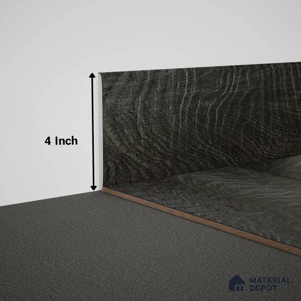 WPC Skirting Meriline PM 00548 AF | 8 ft x 4 inch - 12 mm | Compatibe for SPC Flooring SP 00076 E