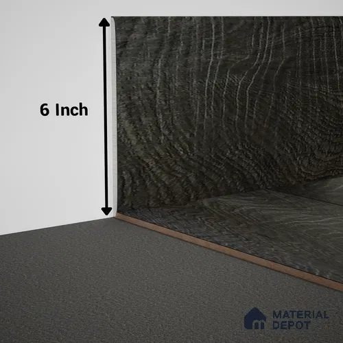WPC Skirting Meriline PM 00548 AR | 8 ft x 6 inch - 15 mm | Compatibe for SPC Flooring SP 00076 E