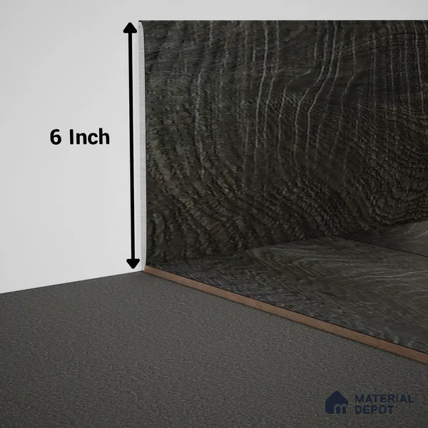 WPC Skirting Meriline PM 00548 AR | 8 ft x 6 inch - 15 mm | Compatibe for SPC Flooring SP 00076 E