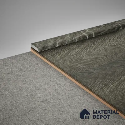 WPC Corner Beading Meriline PM 00548 AT | 8 ft x 18 mm | Compatibe for SPC Flooring SP 00076 E