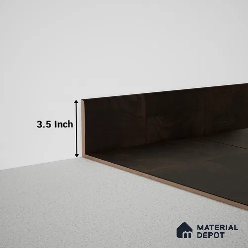 MDF Skirting Meriline PM 00549 C | 8 ft x 3.5 inch - 12 mm | Compatibe for SPC Flooring SP 00076 F