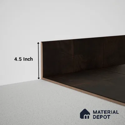 MDF Skirting Meriline PM 00549 E | 8 ft x 4.5 inch - 12 mm | Compatibe for SPC Flooring SP 00076 F