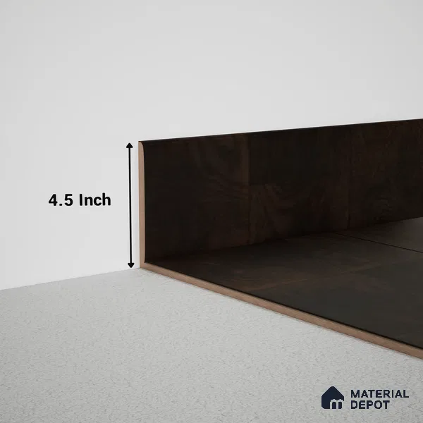 MDF Skirting Meriline PM 00549 E | 8 ft x 4.5 inch - 12 mm | Compatibe for SPC Flooring SP 00076 F