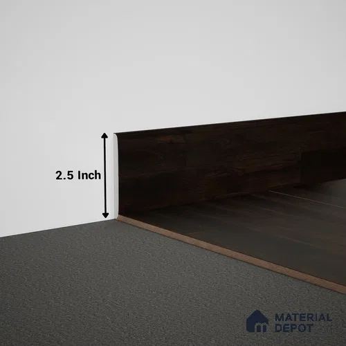 WPC Skirting Meriline PM 00549 AC | 8 ft x 2.5 inch - 12 mm | Compatibe for SPC Flooring SP 00076 F