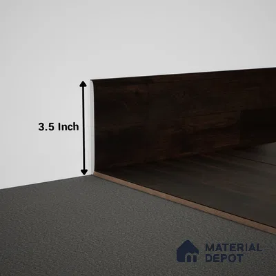 WPC Skirting Meriline PM 00549 AE | 8 ft x 3.5 inch - 12 mm | Compatibe for SPC Flooring SP 00076 F