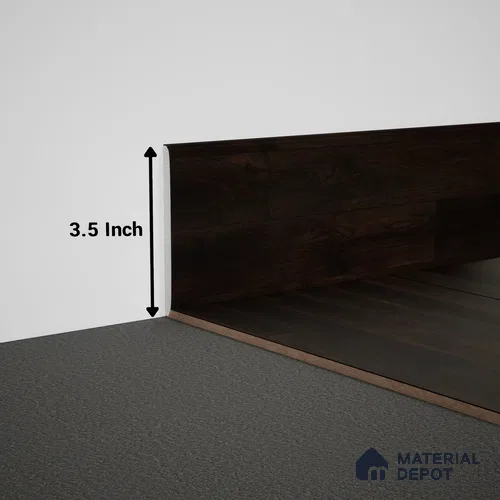 WPC Skirting Meriline PM 00549 AM | 8 ft x 3.5 inch - 15 mm | Compatibe for SPC Flooring SP 00076 F