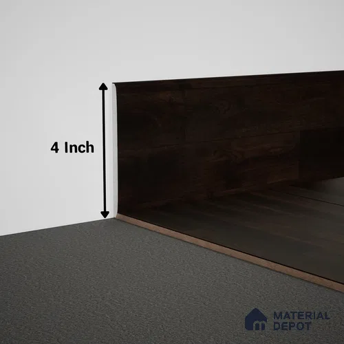 WPC Skirting Meriline PM 00549 AN | 8 ft x 4 inch - 15 mm | Compatibe for SPC Flooring SP 00076 F