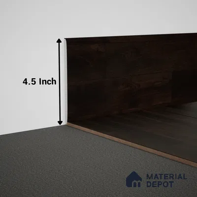 WPC Skirting Meriline PM 00549 AG | 8 ft x 4.5 inch - 12 mm | Compatibe for SPC Flooring SP 00076 F