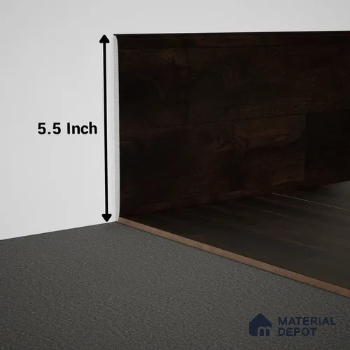 WPC Skirting Meriline PM 00549 AQ | 8 ft x 5.5 inch - 15 mm | Compatibe for SPC Flooring SP 00076 F