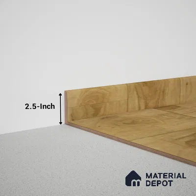 MDF Skirting Meriline PM 00550 | 8 ft x 2.5 inch - 12 mm | Compatibe for SPC Flooring SP 00076 G