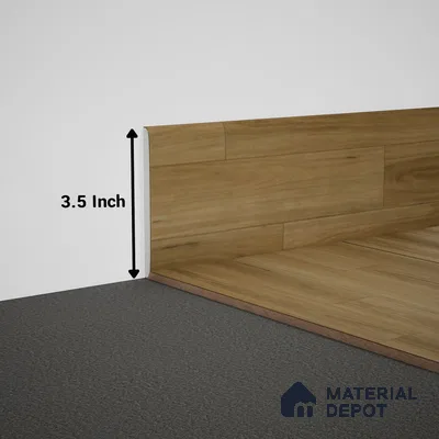 WPC Skirting Meriline PM 00550 AE | 8 ft x 3.5 inch - 12 mm | Compatibe for SPC Flooring SP 00076 G