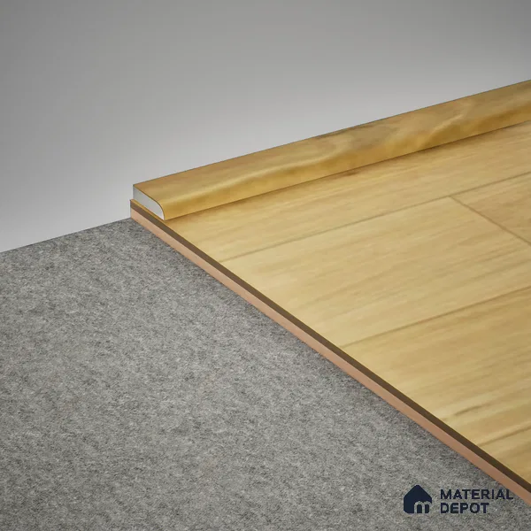 WPC Corner Beading Meriline PM 00550 AT | 8 ft x 18 mm | Compatibe for SPC Flooring SP 00076 G