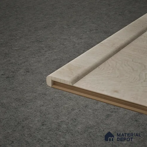MDF L Profile Meriline PM 00544 AB | 8 ft x 2 inch x 1 inch | Compatibe for SPC Flooring SP 00076