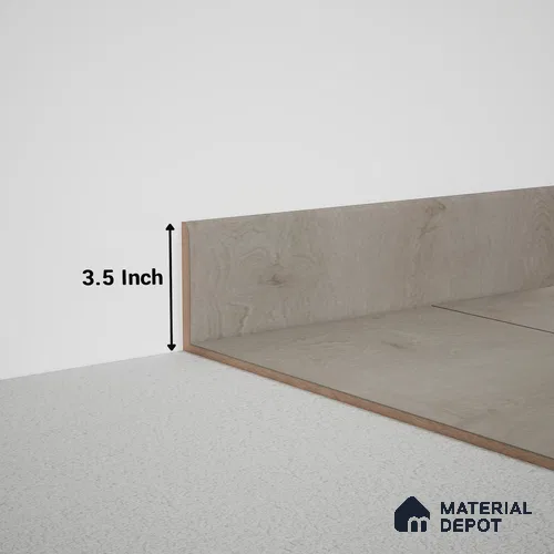 MDF Skirting Meriline PM 00544 C | 8 ft x 3.5 inch - 12 mm | Compatibe for SPC Flooring SP 00076