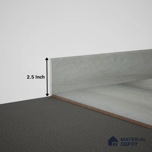 WPC Skirting Meriline PM 00544 AK | 8 ft x 2.5 inch - 15 mm | Compatibe for SPC Flooring SP 00076