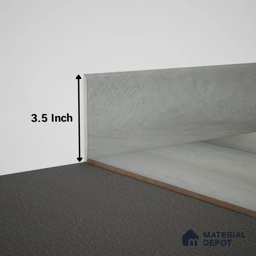 WPC Skirting Meriline PM 00544 AE | 8 ft x 3.5 inch - 12 mm | Compatibe for SPC Flooring SP 00076