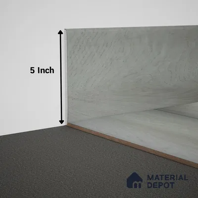 WPC Skirting Meriline PM 00544 AP | 8 ft x 5 inch - 15 mm | Compatibe for SPC Flooring SP 00076