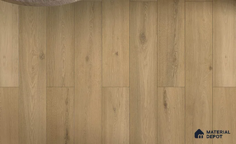 Hybrid HDF Laminate Wood Floor AC5 Grade LF 00357 D Velora Elder Oak 48 x 8 inch (1216x197 mm) - 8 mm | 100 HRS Spill Proof | EIR Surface | Anti Static and Stain Resistant | 0.5 mm Small V Groove | Uniclic