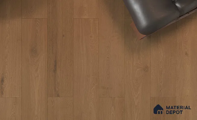 Hybrid HDF Laminate Wood Floor AC5 Grade LF 00357 G Velora Icy Echo 48 x 8 inch (1216x197 mm) - 8 mm | 100 HRS Spill Proof | EIR Surface | Anti Static and Stain Resistant | 0.5 mm Small V Groove | Uniclic