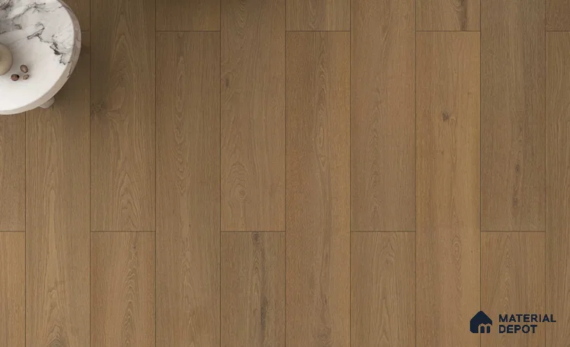 Hybrid HDF Laminate Wood Floor AC5 Grade LF 00357 E Velora Noble Night 48 x 8 inch (1216x197 mm) - 8 mm | 100 HRS Spill Proof | EIR Surface | Anti Static and Stain Resistant | 0.5 mm Small V Groove | Uniclic