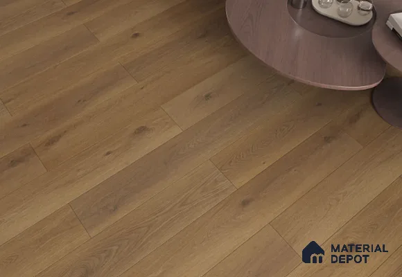 Laminate Wood Floor AC5 Grade LF 00355 E Oxford Ash Oak 48 x 7 inch (1216x197 mm) - 8 mm | 0.5 mm V Groove | Real Wood Touch Surface | Uniclic Installation