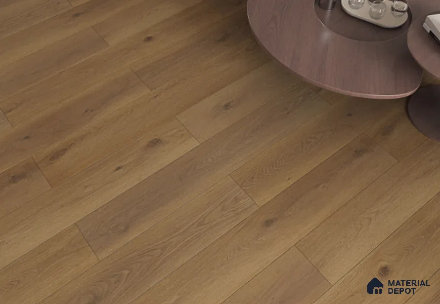 Laminate Wood Floor AC5 Grade LF 00355 E Oxford Ash Oak 48 x 7 inch (1216x197 mm) - 8 mm | 0.5 mm V Groove | Real Wood Touch Surface | Uniclic Installation