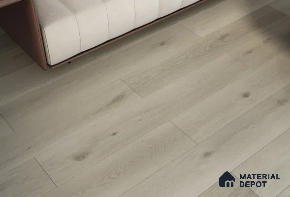 Laminate Wood Floor AC5 Grade LF 00355 H Silverstone Oak 48 x 7 inch (1216x197 mm) - 8 mm | 0.5 mm V Groove | Real Wood Touch Surface | Uniclic Installation