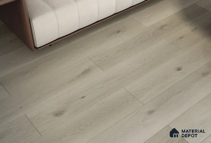 Laminate Wood Floor AC5 Grade LF 00355 H Silverstone Oak 48 x 7 inch (1216x197 mm) - 8 mm | 0.5 mm V Groove | Real Wood Touch Surface | Uniclic Installation