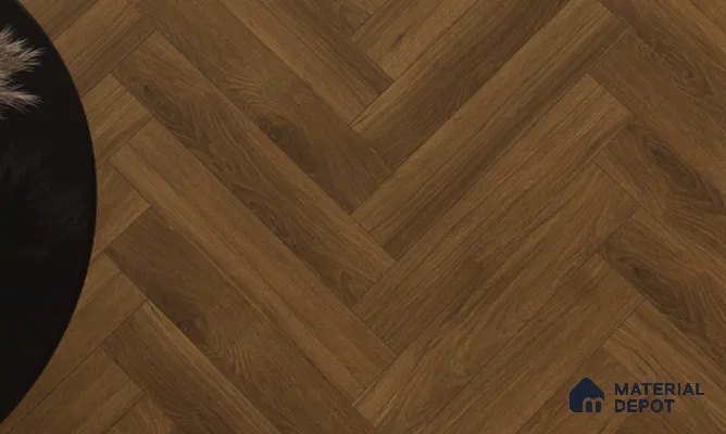 Laminate Wood Floor AC5 Grade LF 00363 B Hearthwood 24 x 4 inch (600x100 mm) - 8 mm | 0.5 mm V Groove | Real Wood Touch Surface | Uniclic Installation