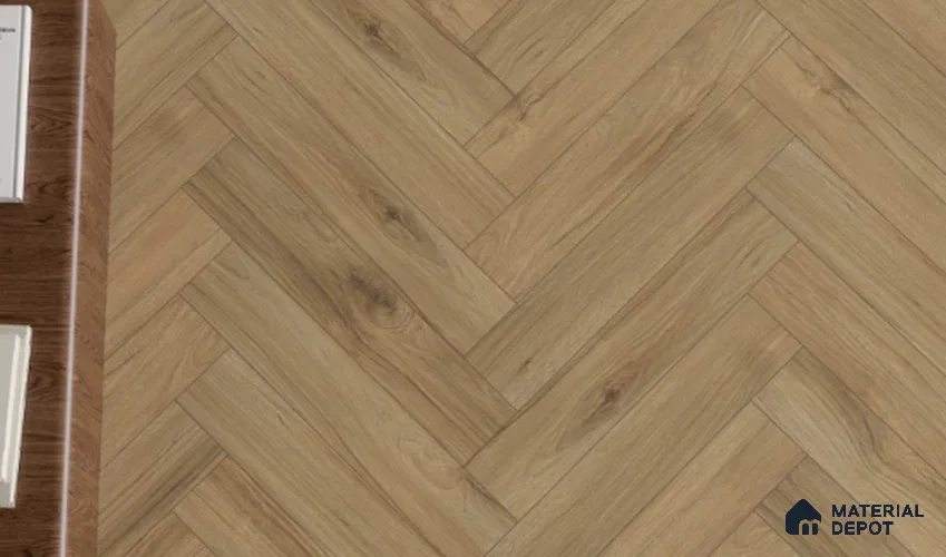 Laminate Wood Floor AC5 Grade LF 00363 D Ivory Bastion 24 x 4 inch (600x100 mm) - 8 mm | 0.5 mm V Groove | Real Wood Touch Surface | Uniclic Installation