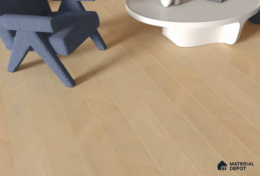 Laminate Wood Floor AC5 Grade LF 00359 D Blush Symphony 48 x 8 inch (1216x195 mm) - 8 mm | 0.5 mm V Groove | Real Wood Touch Surface | Uniclic Installation