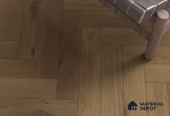 Laminate Wood Floor AC5 Grade LF 00358 D Oxford Prestige Herringbone 19 x 4 inch (470x95 mm) - 8.3 mm | 0.5 mm V Groove | Real Wood Touch Surface | Uniclic Installation