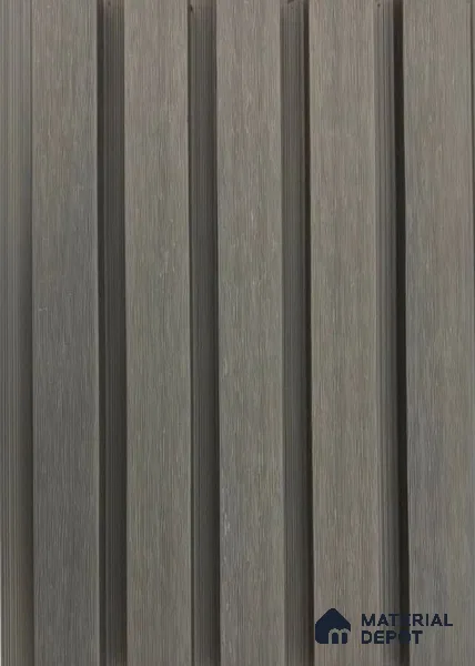 PN 06373 B Ash Grey #CoEx472 | 9.5 ft x 8 inch (2900x201 mm) Texture Woodgrain Finish 3rd Generation Co-Extrusion WPC Exterior Wall Cladding - 26 mm