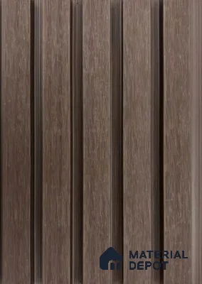 PN 06373 D Chocolate #CoEx474 | 9.5 ft x 8 inch (2900x201 mm) Texture Woodgrain Finish 3rd Generation Co-Extrusion WPC Exterior Wall Cladding - 26 mm