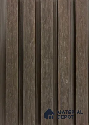 PN 06373 C Dark Walnut #CoEx473 | 9.5 ft x 8 inch (2900x201 mm) Texture Woodgrain Finish 3rd Generation Co-Extrusion WPC Exterior Wall Cladding - 26 mm