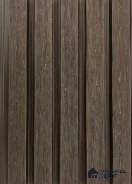 PN 06373 C Dark Walnut #CoEx473 | 9.5 ft x 8 inch (2900x201 mm) Texture Woodgrain Finish 3rd Generation Co-Extrusion WPC Exterior Wall Cladding - 26 mm
