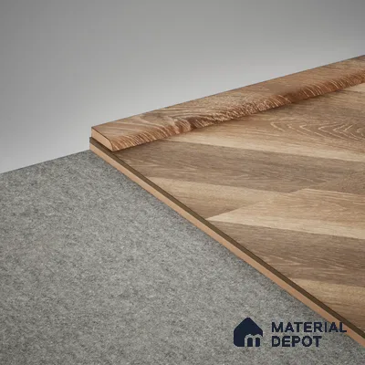 MDF Corner Beading Profile Chevron PM 00452 | 8 ft Length | Compatible for Laminate Wood Floor LF 00302 D
