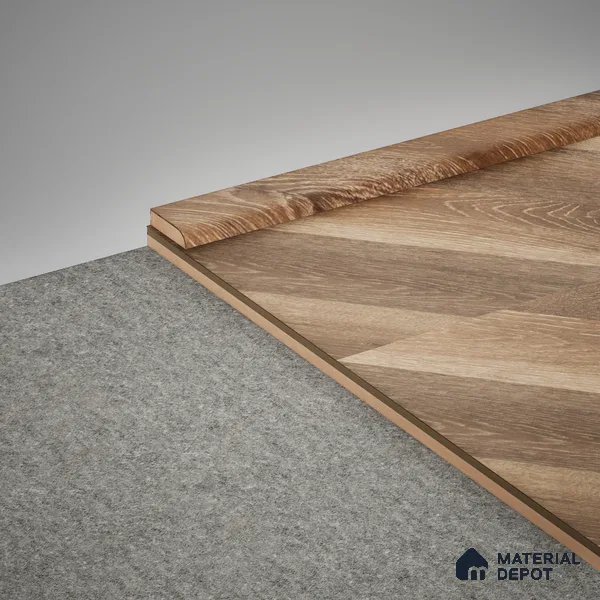 MDF Corner Beading Profile Chevron PM 00452 | 8 ft Length | Compatible for Laminate Wood Floor LF 00302 D