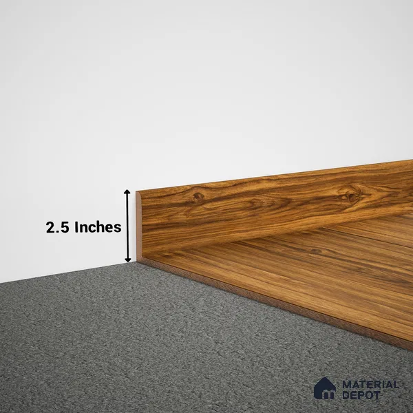 MDF Skirting  TF 00450 D | 8 ft x 2.5 Inch | Compatible for Laminate Wood Floor SP 00078