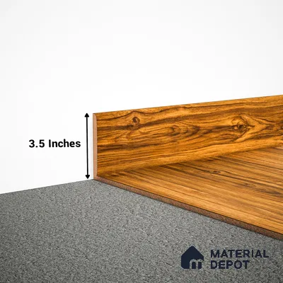 MDF Skirting  TF 00449 F | 8 ft x 3.5 Inch | Compatible for Laminate Wood Floor SP 00077