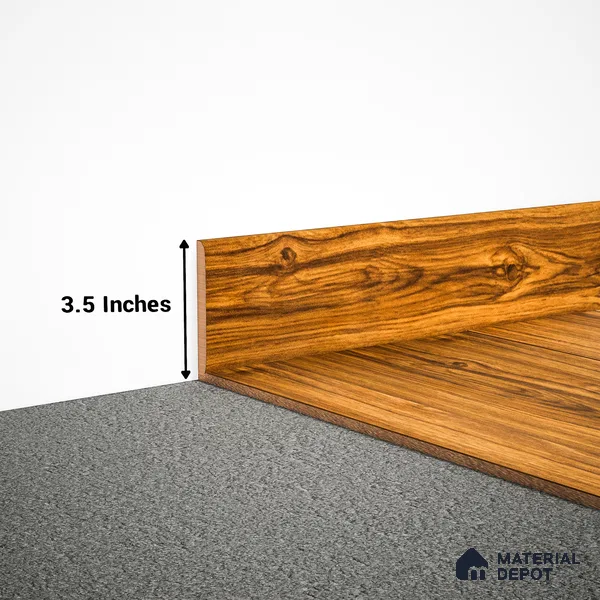 MDF Skirting  TF 00449 F | 8 ft x 3.5 Inch | Compatible for Laminate Wood Floor SP 00077