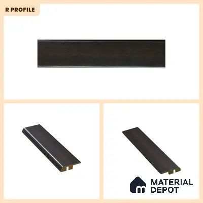 MDF Reducer R Profile Evoke TF 00300 K | 8 ft x 23 mm x 12 mm | Compatible for Laminate Wood Floor LF 00339 E