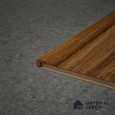 MDF L Nosing Profile  TF 00459 AA | 8 ft x 25 x 25 x 12 mm | Compatible for Laminate Wood Floor SP 00086