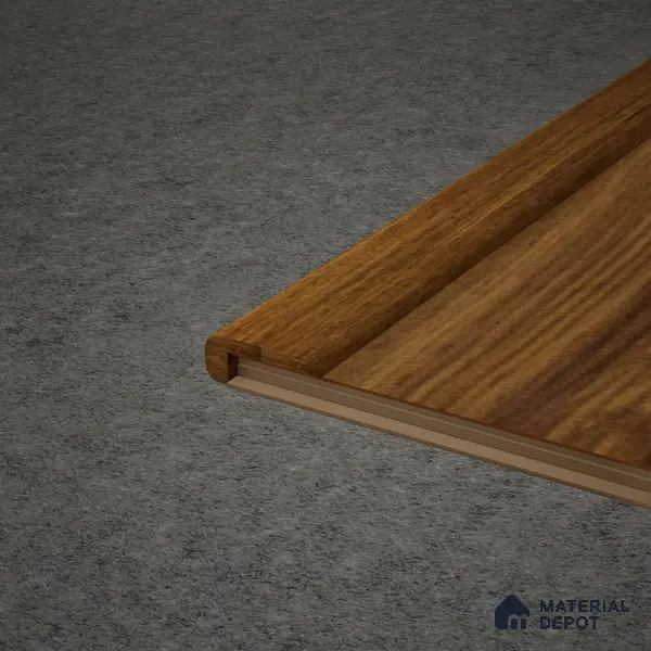MDF L Nosing Profile TF 00459 AA | 8 ft x 25 x 25 x 12 mm | Compatible for Laminate Wood Floor SP 00086