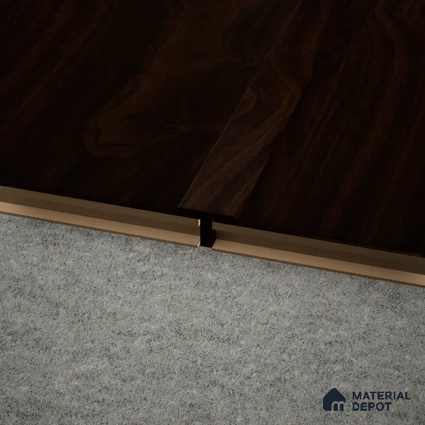MDF T Profile Aristo PM 00356 M | 8 ft x 12 mm x 12 mm | Compatible for Laminate Wood Floor LF 00243